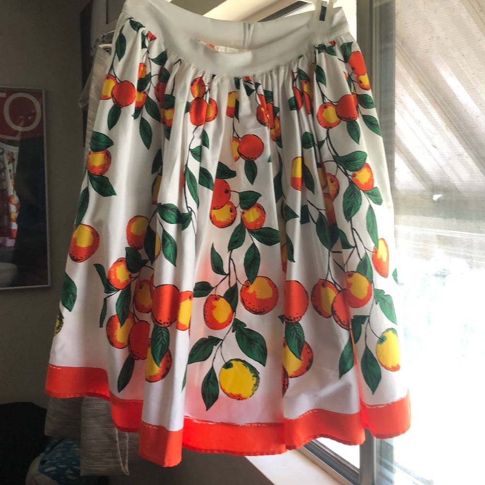 PUG- Petite Jenny Skirt in Orange Print